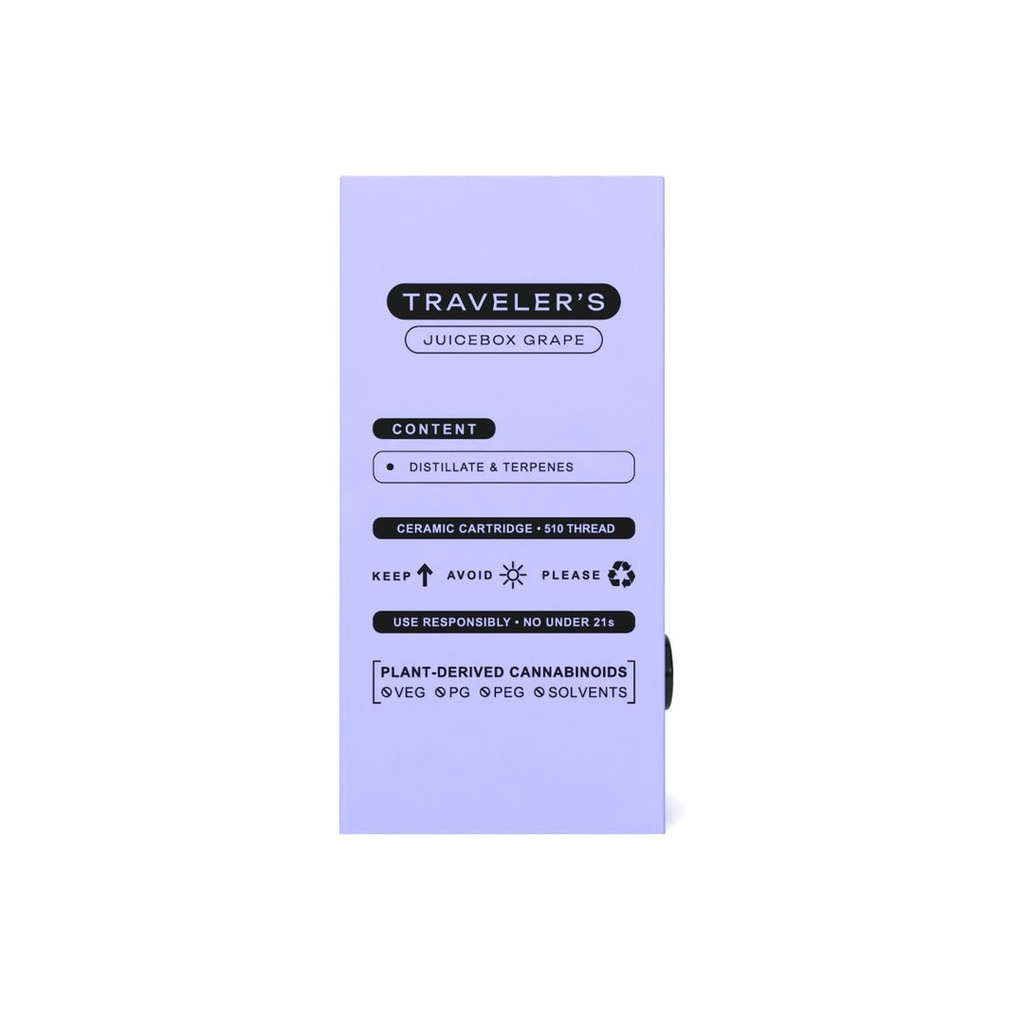 Traveler’s® Ceramic Vape Cartridges 1ml - Apple Sauce (Hybrid)